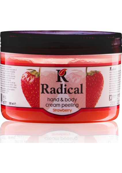 Radıcal El ve Vücut Krem Peelıng 300 ml Çilek
