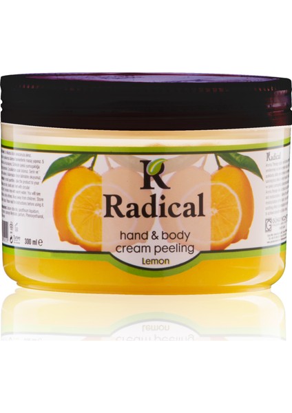 Radıcal El ve Vücut Krem Peelıng 300 ml Limon
