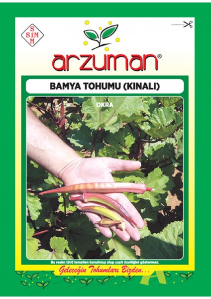 Kınalı Bamya Tohumu 1'li