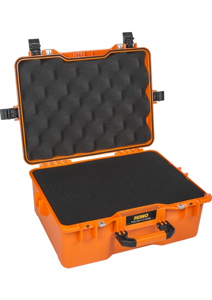 Mtc 360C Turuncu Yumurta Sünger Kare Lazer Kesim Süngerli Tough Case Pro Takım Çantası