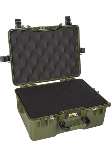 Mtc 360C Yeşil Yumurta Sünger Kare Lazer Kesim Süngerli Tough Case Pro Takım Çantası