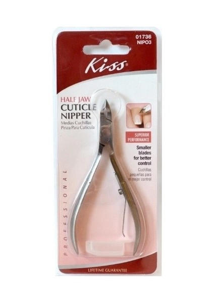 Cuticle Nipper Half Jaw - Manikür Tırnak Eti Makası 01736