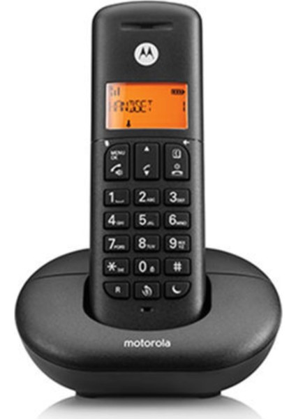 Kablosuz Dect Telsiz Telefon Siyah  E201