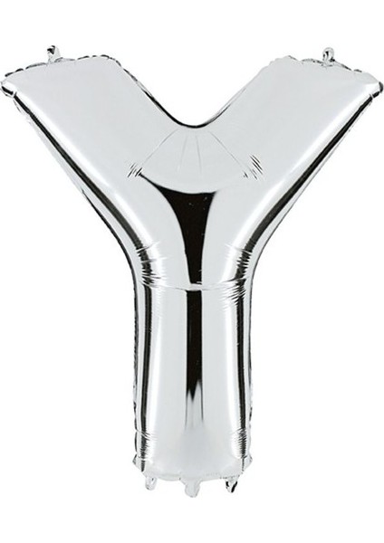 Folyo Harf Balon Gümüş Renk 100 cm Y