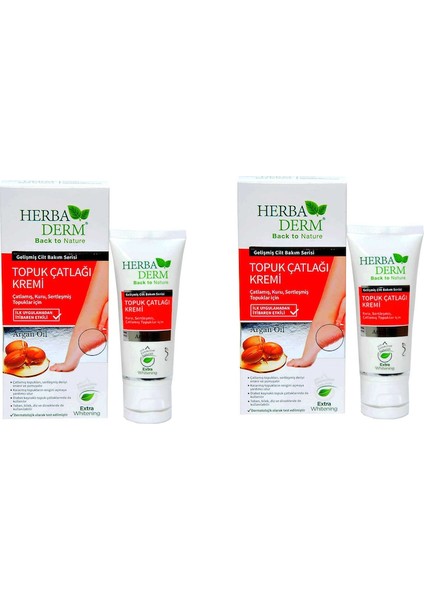 Topuk Çatlağı Kremi 2 Adet Argan Oil 60 Ml+60 ml