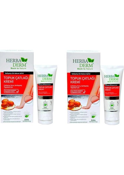 Topuk Çatlağı Kremi 2 Adet Argan Oil 60 Ml+60 ml