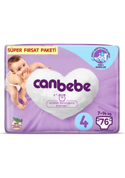 Bebek Bezi 4 Beden Maxi 76 X 2 152'li
