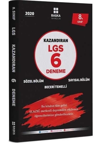 Başka Yayınları 2020 Lgs 8.sınıf Kazandıran 6 Deneme