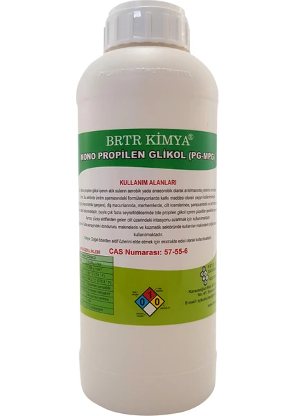 Brtr Kimya Mono Propilen Glikol - 1 Lt - Pg - Gıda Tipi (Food Grade )