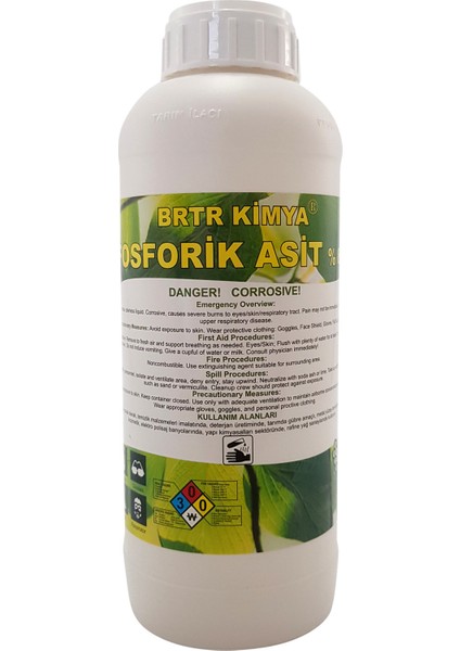 Brtr Kimya Fosforik Asit 1,5 Kg-1 Lt