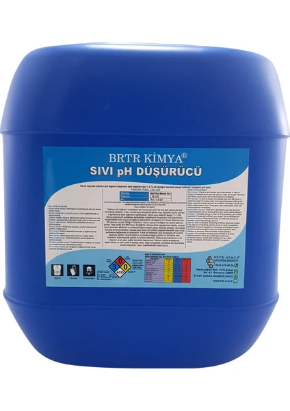 Brtr Kimya Sıvı Ph Düşürücü - 30Kg