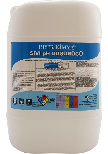 Brtr Kimya Sıvı Ph Düşürücü - 12 Kg