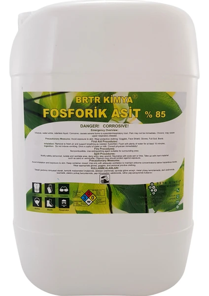 Brtr kimya 16 kg FOSFORİK ASİT %85