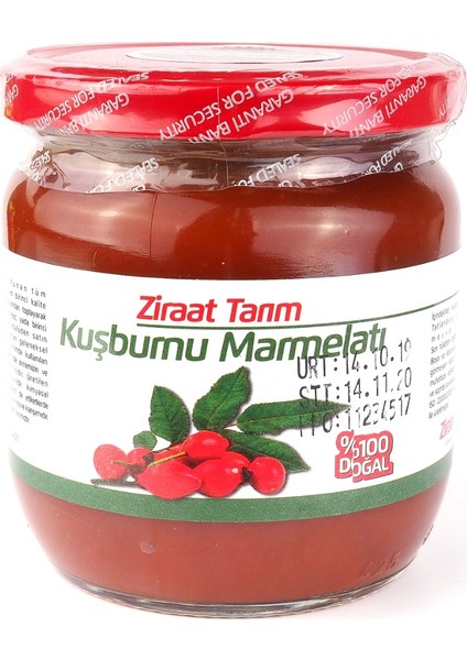 Ziraat Tarım Şeker İlavesiz Kuşburnu Marmelatı 450 Gr