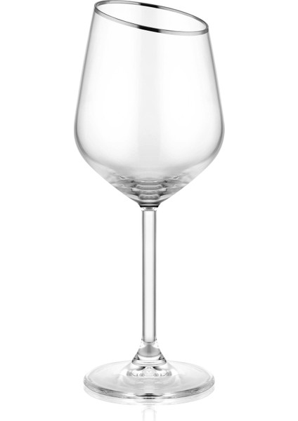 Gina Şarap Kadehi 6'lı Set - Gümüş modelleri