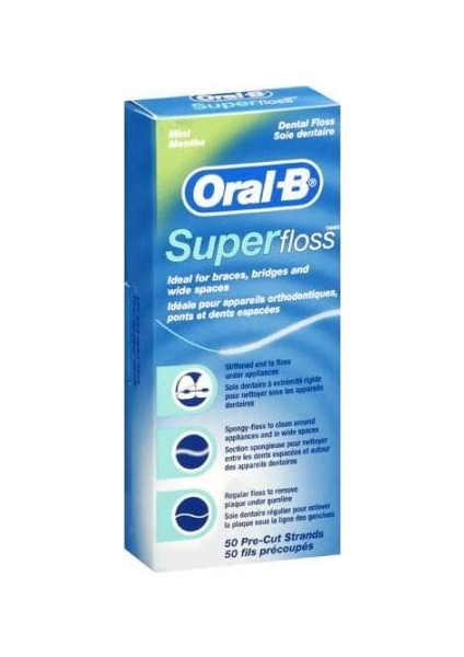 Super Floss Diş İpi 50 Adet