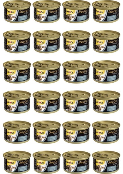 Shinycat Tuna Balıklı Karidesli Konserve Kedi Maması 70 gr x 24 Adet