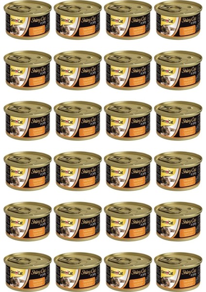 Shinycat Konserve Kedi Maması - Tuna Balıklı Tavuklu 70 gr x 24 Adet