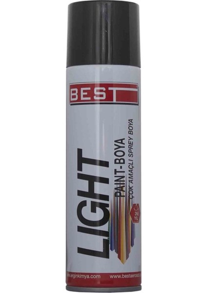 Light Sprey Boya Siyah 225 ml 30'lu