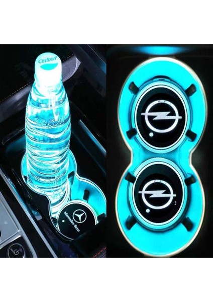 Opel Uyumlu Ledli Bardaklık Altı USB Şarjlı modelleri