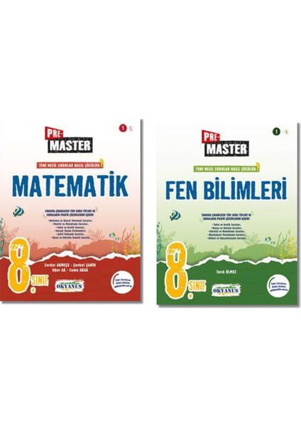 8. Sınıf LGS Pre Master Matematik Fen Bilimleri Set