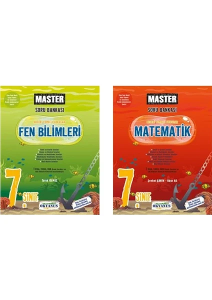 Okyanus Yayınları 7. Sınıf Master Matematik - Fen Bilimleri Soru Bankası