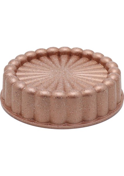 Granit Döküm Tart  Kek Kalıbı  Granit  Dilimli Tart Kek Kalıbı 26 cm Rose Gold