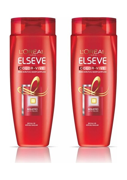 L'oréal Paris Elseve Colorvive Renk Koruyucu Bakım Şampuanı 520 ml x (2 Adet)