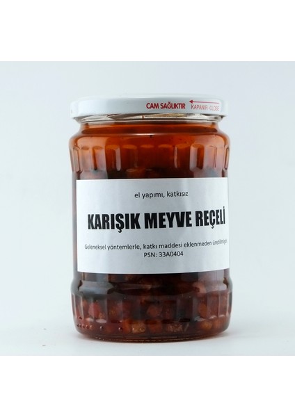 Ev Yapımı Karışık Meyve Reçeli 720 Gr