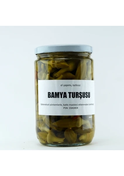 Silifke Sepeti Ev Yapımı Bamya Turşusu 720 Gr