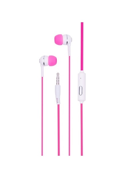 K7 Handsfree Stereo Kulakiçi Kulaklık - Pembe
