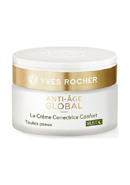 Yves Rocher Anti-Age Global - Gençleştirici ve Yenileyici Gece Kremi 50 ml