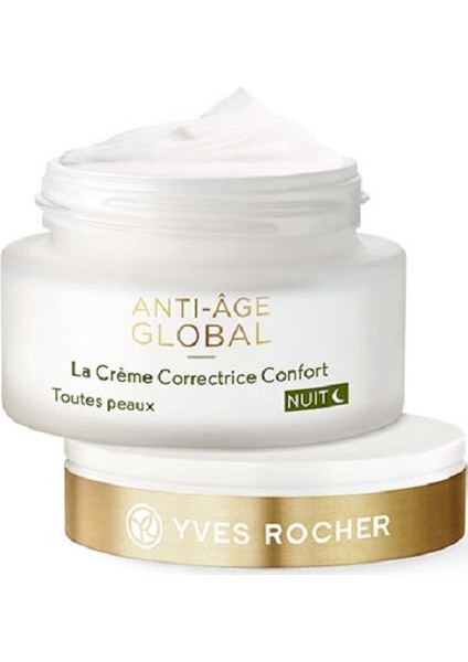 Yves Rocher Anti-Age Global - Gençleştirici ve Yenileyici Gece Kremi 50 ml