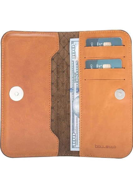 Lisbon Clutch Kartlıklı Telefon Cüzdan 5.7'' Taba