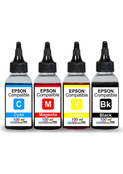 Epson L605 Uyumlu Mürekkep Seti 4x100 ml 3000 Sayfa