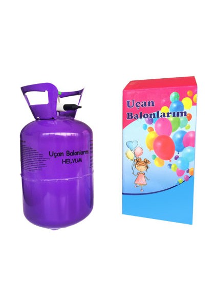 Uçan Balon + Helyum Gazı Tüpü 2,2 lt