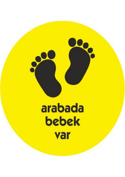 Arabada Bebek Var Sticker - 00001