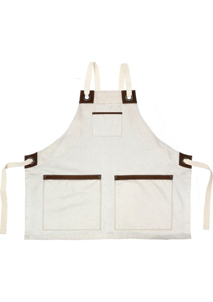 Nakışlı Boyundan Askılı Mutfak İş Önlüğü Barista Master Chef Garson Kuaför Tattoo Önlük