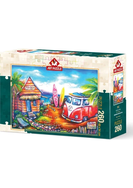 Art Puzzle Sörf Kampı 260 Parça Puzzle