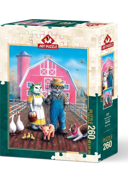 Art Puzzle Kedi Çiftliği 260 Parça Puzzle