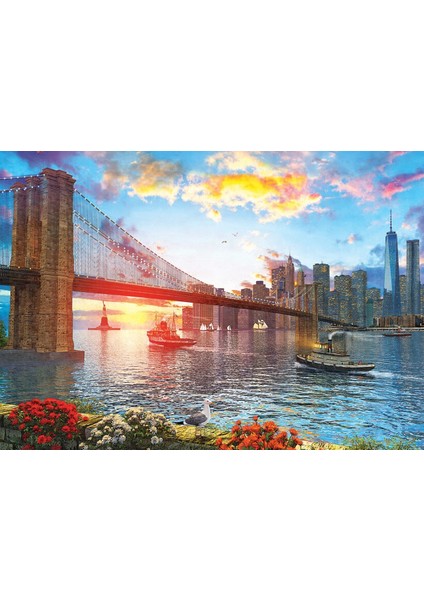 New York'ta Günbatımı 1000 Parça Puzzle 5185