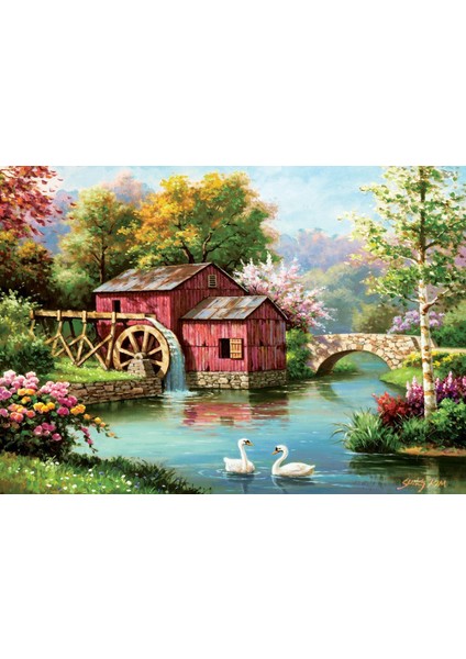 Kırmızı Eski Değirmen 1000 Parça Puzzle 5188 fiyatları