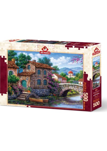 Çiçekli Kanal 500 Parça Puzzle