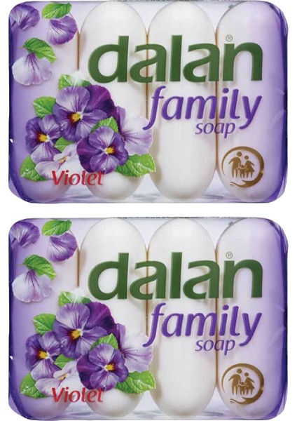Family El Sabunu Menekşe 4 lü 2 Paket