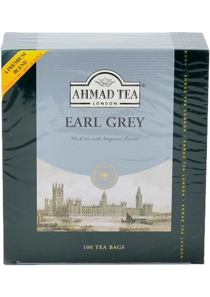 Ahmad Tea Earl Grey Tea Bags 100'LÜ Bardak Poşet Çay