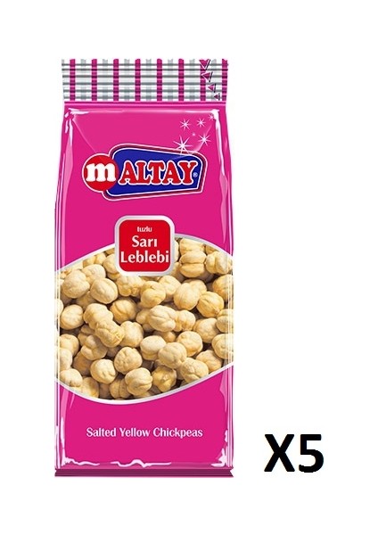 - Sarı Leblebi - Tuzlu 180gr 5 Adet Kutusu