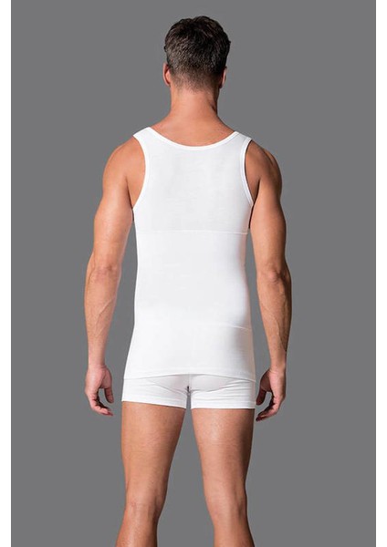 Beyaz Kalın Askılı Erkek Korse Atlet D7000 modelleri