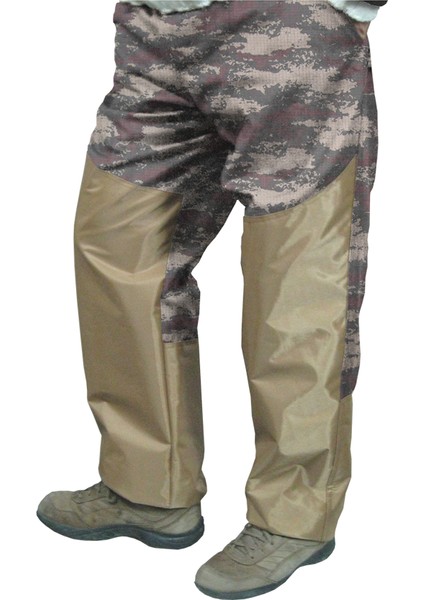 103 Kamuf.puzzle+Cordura Camel Kaplı - Av Pantolonu-16