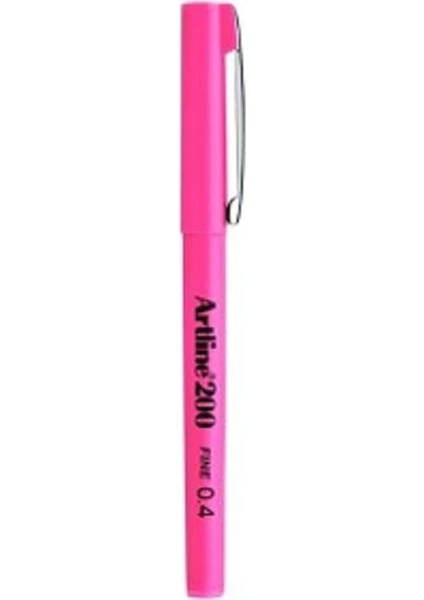 200 Fineliner  Ince Uçlu Yazı Çizim Kalemi 0.4 mm Magenta