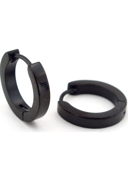 Paslanmaz Siyah Çelik 16MM Çap Erkek Halka Küpe E713 fiyatları